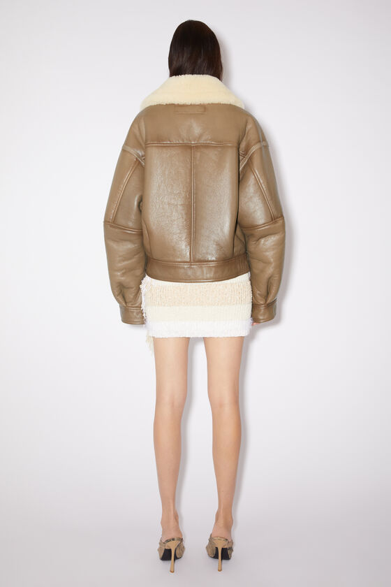 (image for) Sophisticated Leather shearling jacket